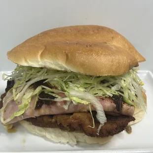 a sandwich on a plate