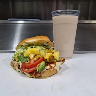 Hawaiian Torta w/ horchata