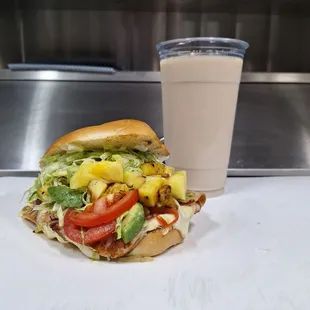 Hawaiian Torta w/ horchata