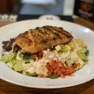 Oscars Cobb Salad with Salmon instead of chicken.