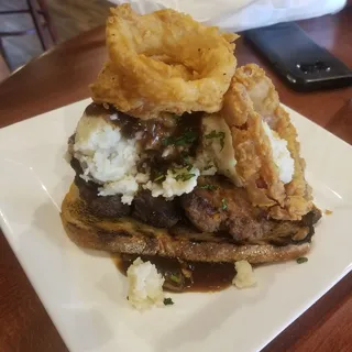 Open Faced Meatloaf Sandwich