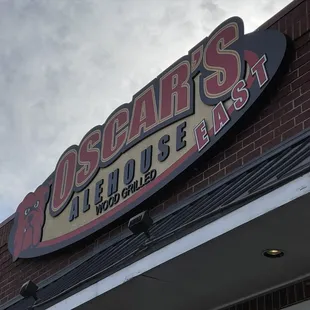 the sign above the entrance