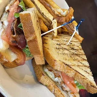 Wood-Grilled Shrimp and Bacon Club Sandwich