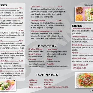 New Togo Menu!