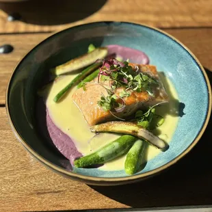 Pan roasted salmon