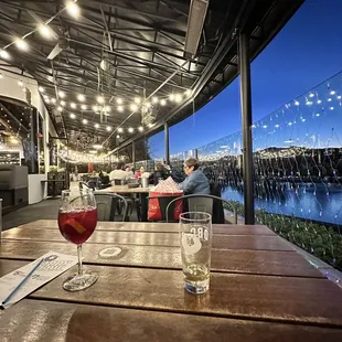 View of the outside dining area