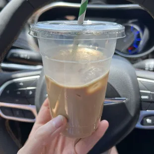 Lavender latte with oat milk