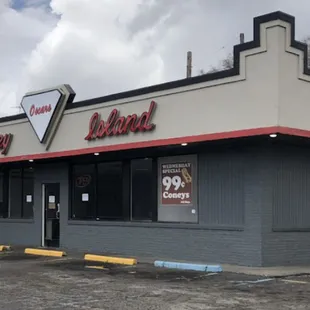 exterior of restaurant