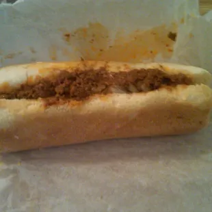 The classic chili dog at Oscar's