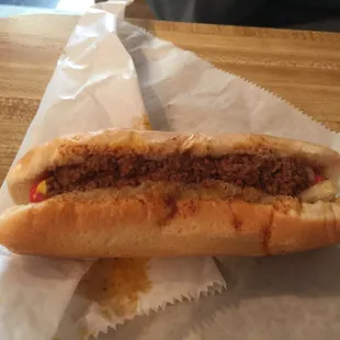 This a chili dog a Southern boy will love.