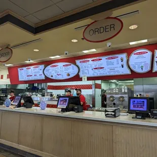 the inside of the restaurant