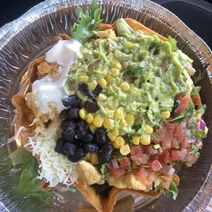 Grilled Chicken Crispy Taco Salad. So good