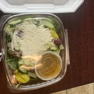 The mini salad