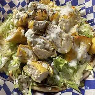 Chicken Kabob Sandwich! AKA The Bomb Sandwich!
