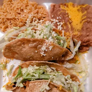 Beef taco plate