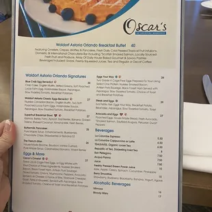 Order from the menu