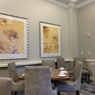 We were seated in a Private Dining area the second day, which was very secluded.