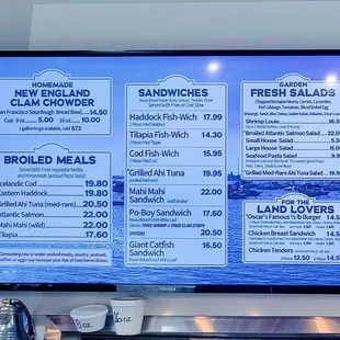 Updated menus Feb 15, 2023