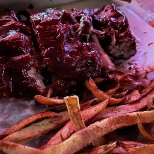 Half eaten ribs...but absolutely delicious!!!