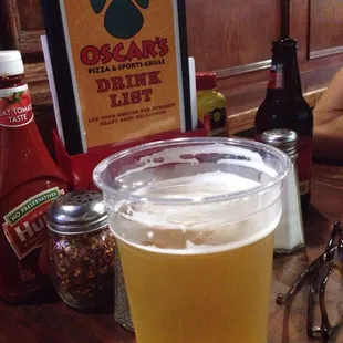 24 oz Budlight waiting for some Charbuffed hot wings and the Big O. Love it.