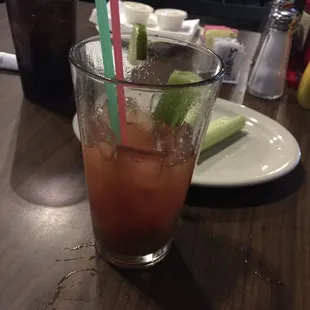 Waiting on the famous char-buff wings at Oscar&apos;s...the Bloody Mary&apos;s are a thumbs up! Ask for extra green olives.