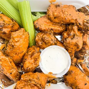 Garlic Parmesan Juno double dipped wings
