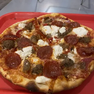 Meatball ricotta with pepperoni