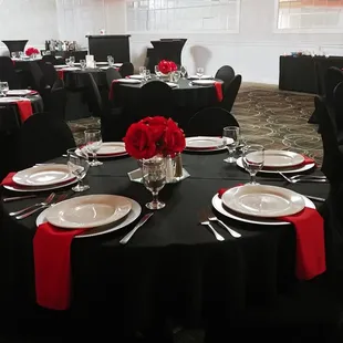a table set for a formal event