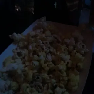 Free popcorn. Not at all so fresh 1050pm