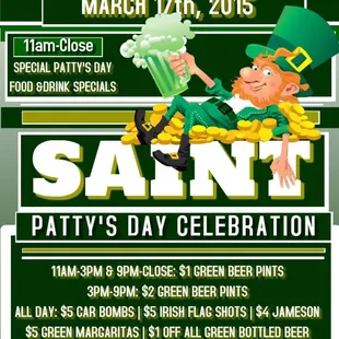 Big St. Party&apos;s Day Celebration at Oscar&apos;s this Tuesday 3/17... Get your Green On!