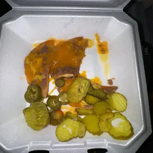 Bean &amp; cheese nachos