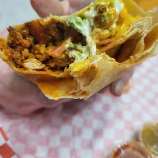 Excellent pastor burrito!