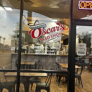 outside