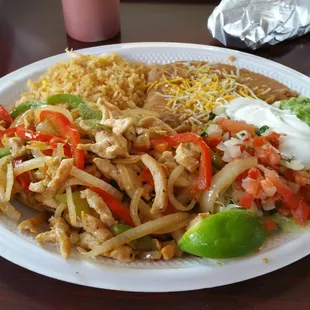 Chicken fajitas