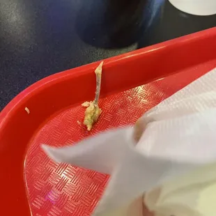 Chicken bone.