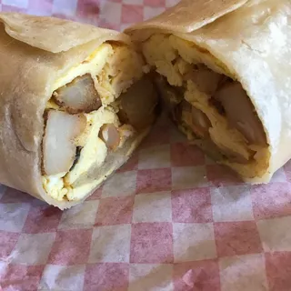 Potato, Egg, Cheese Burrito Breakfast