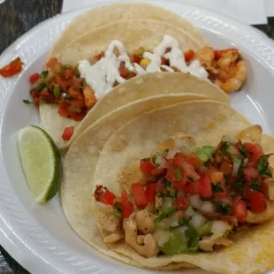 Shrimp Taco n Chicken Taco