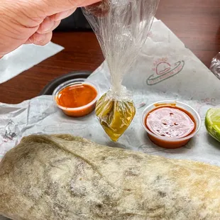 California Burrito with carnitas