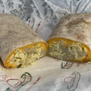 Potato and Cheese burrito