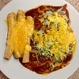 3 Beef Rolled Taco with Cheese