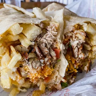 California burrito with carnitas