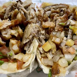 California burrito with carnitas