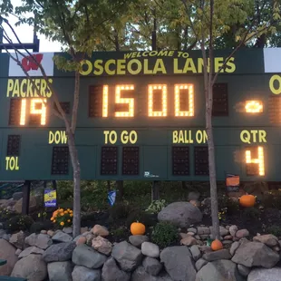 There's even a fully operational scoreboard to enhance the gameday experience!