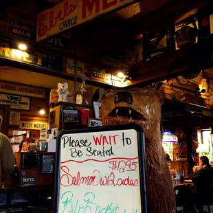 Entrance with daily specials