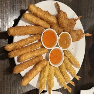 Fried Shrimp, Calamari and Coconut Shrimp!