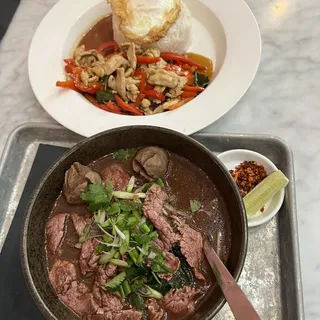 Basil with Fried Egg