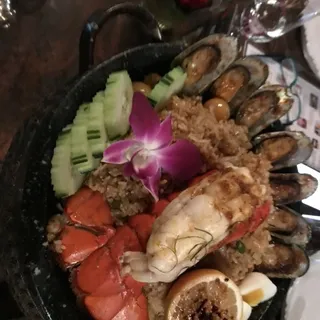 Tom-Yum Seafood Paella