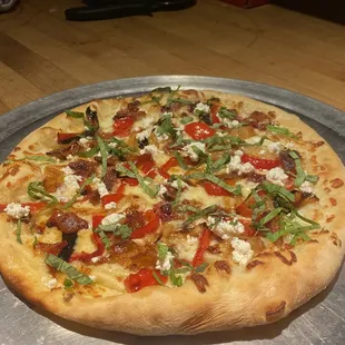 pizza, food