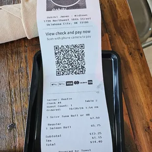 The bill!!