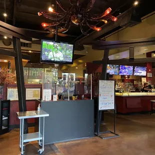 the interior of the restaurant